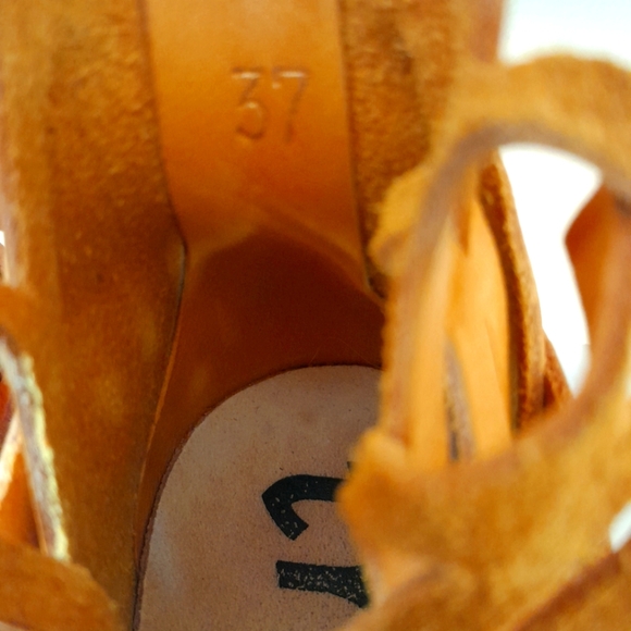 Trippen Women Size EU 37 Orange US 6.5 Leather Shoes. FITS MORE LIKE 8.5 - Picture 11 of 14